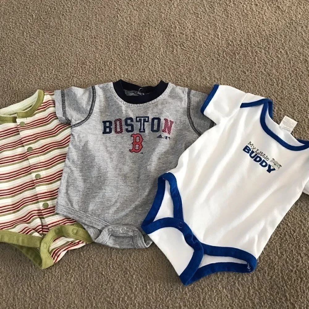 Adidas Boys Onesies Bundle 0-3 Months